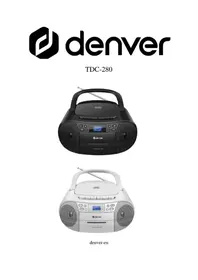 Notice DENVER TDC280B Cd-speler/recorder
