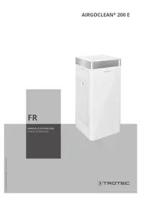 Notice TROTEC AIRGOCLEAN 200 E Purificateur d'air