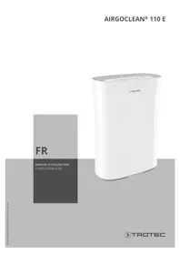 Notice TROTEC AIRGOCLEAN 110 E Purificateur d'air