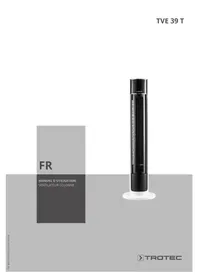 Notice TROTEC TVE 39 T Ventilateur