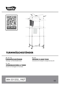 Notice AQUAPUR IAN 331232 Sèche-linge (étendoir)