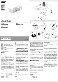 Notice AQUAPUR CS42191G Étendoir à linge