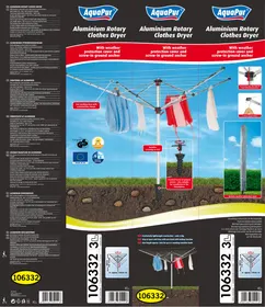 Notice AQUAPUR IAN 68689 Étendoir à linge
