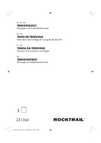 Notice Rocktrail Z31364 Tente