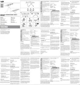 Notice AQUAPUR IAN 24986 Table de repassage