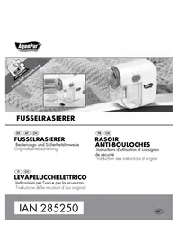Notice AQUAPUR HG00888 Rasoir anti-bouloches