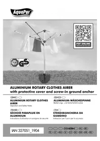 Notice AQUAPUR IAN 327051 Étendoir à linge