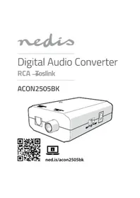 Notice NEDIS ACON2505BK Digitální audio převodník