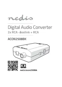 Notice NEDIS ACON2508BK Digitální audio převodník