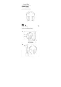 Notice NEDIS HPRF320BK Casque audio