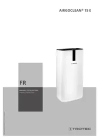 Notice TROTEC AIRGOCLEAN 15 E Purificateur d'air