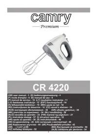 Notice CAMRY CR 4220 кухонный комбайн