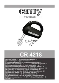 Notice CAMRY CR 4218 кухонный комбайн