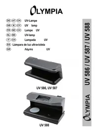 Notice OLYMPIA UV 587 Compteuse de pièces et de billets