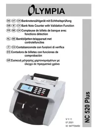 Notice OLYMPIA NC 520 PLUS Compteuse de pièces et de billets