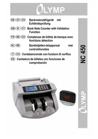 Notice OLYMPIA NC 450 Compteuse de pièces et de billets