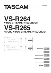 Notice TASCAM VSR264 Enregistreur audio