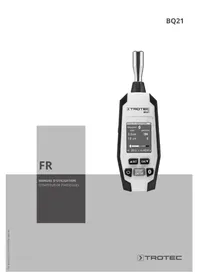 Notice TROTEC BQ21 Compteur de particules