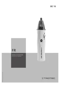 Notice TROTEC BE16 Testeur de tension électrique