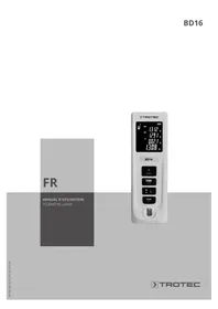 Notice TROTEC BD16 Télémètre