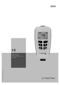 Notice TROTEC BB20 équipements de mesure