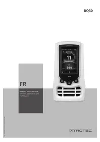 Notice TROTEC BQ30 équipements de mesure