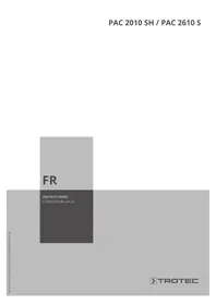 Notice TROTEC PAC 2010 SH Climatisation