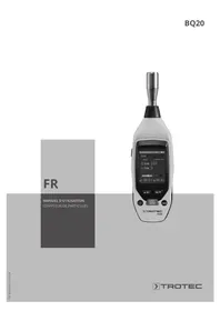 Notice TROTEC BQ20 Compteur de particules