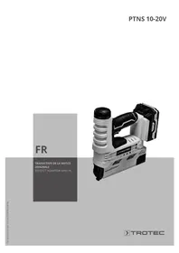 Notice TROTEC PTNS 1020V Agrafeuse électrique