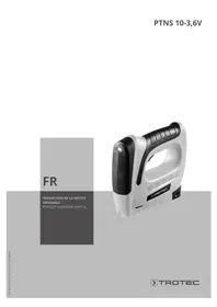 Notice TROTEC PTNS 103 6V Agrafeuse électrique