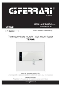 Notice G3 Ferrari TEPOR G60017 Radiateur électrique mural