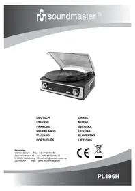 Notice Soundmaster PL196H Giradischi