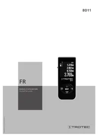 Notice TROTEC BD11 Télémètre