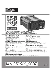 Notice ULTIMATE SPEED USSW 300 B2 Převodník napětí