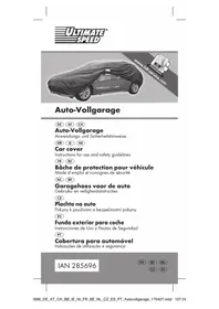 Notice ULTIMATE SPEED IAN 113045 Bâche de protection pour véhicule