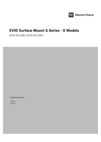 Notice ELECTRO-VOICE EVIDS5.2X Haut-parleur