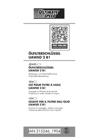 Notice ULTIMATE SPEED UAWSO 2 B1 Clé à filtre à huile