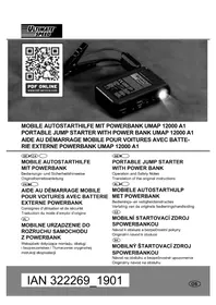 Notice ULTIMATE SPEED UMAP 12000 A1 Batterie de démarrage portable