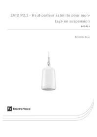 Notice ELECTRO-VOICE EVIDP2.1 Haut-parleur