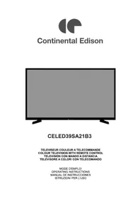 Notice CONTINENTAL EDISON CELED39SA21B3 Televisione