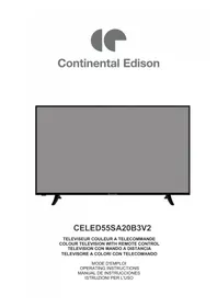 Notice CONTINENTAL EDISON CELED55SA20B3V2 Televisione