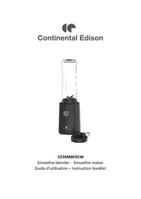 Notice CONTINENTAL EDISON CESMBBF01W Blender
