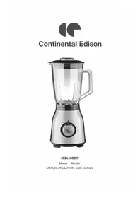 Notice CONTINENTAL EDISON CEBL1000IN Blender