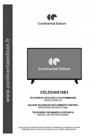 Notice CONTINENTAL EDISON CELED40S18B3 Televisión