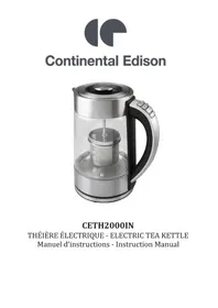 CONTINENTAL EDISON CETH2000IN - Appareil à thé