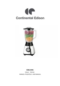 Notice CONTINENTAL EDISON CEBL15IX6 Blender