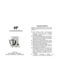 Notice CONTINENTAL EDISON CERP700W Robot ménager