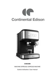 Notice CONTINENTAL EDISON CEME20BI Machine à café
