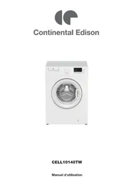 CONTINENTAL EDISON CELL10140TW - Machine à laver