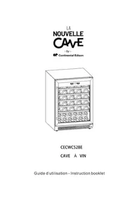 Notice CONTINENTAL EDISON CECWC52BE Cave à vin